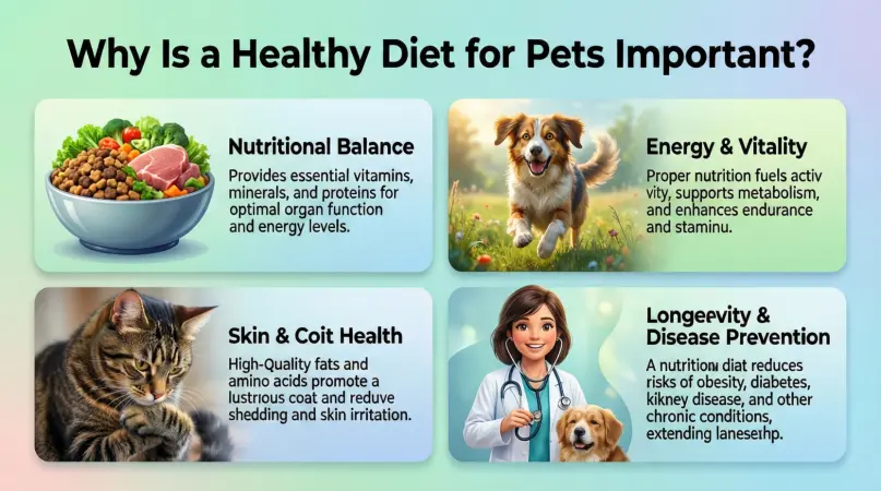 why is a healthy diet for pets important
