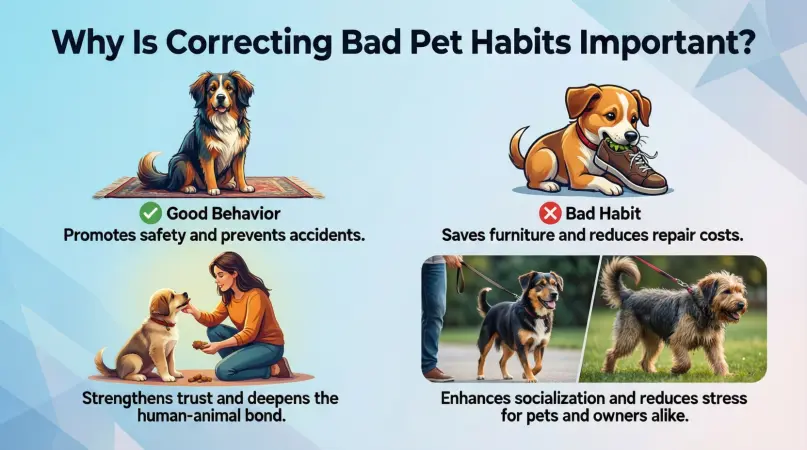 why is correcting bad pet habits important