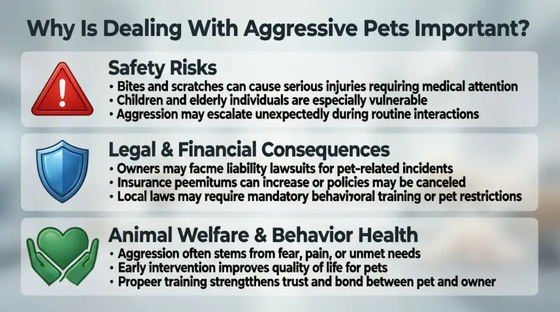 why is dealing with aggressive pets important