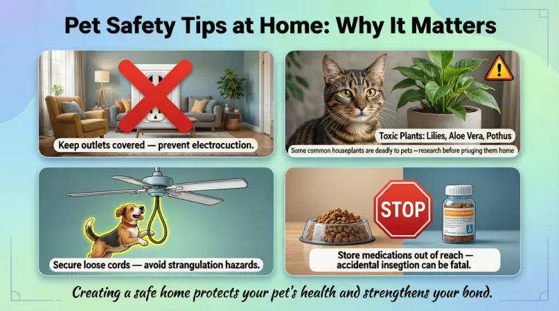 why is pet safety tips at home important