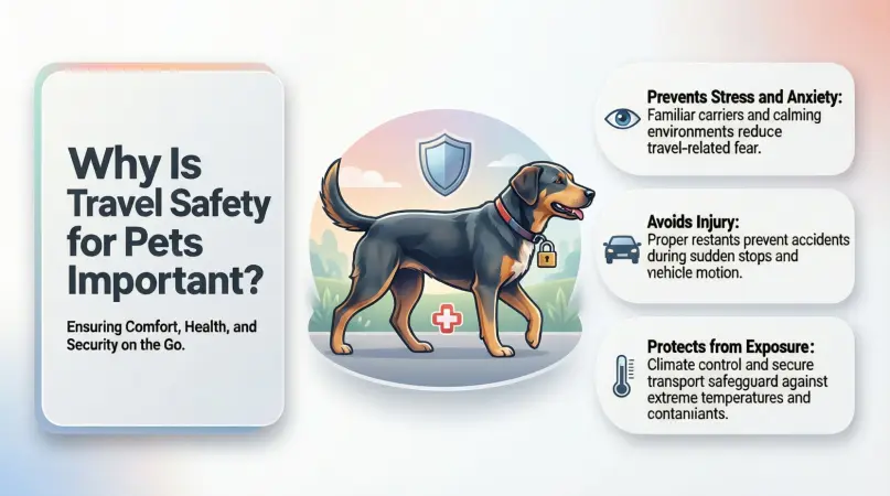 why is travel safety for pets important